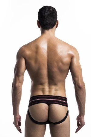 Mob Fetish Jockstrap Black Large 3in Waistband (bulk)