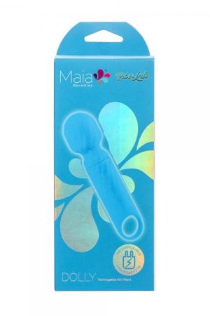 Dolly Blue Silicone Mini Wand Rechargeable