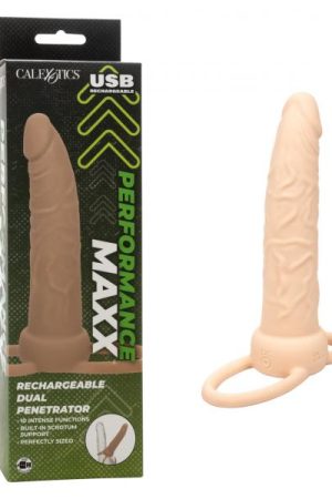 Performance Maxx Rechargeable Dual Penetrator Ivory