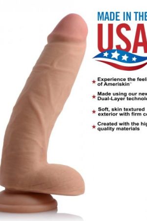Usa Cocks 9in Ameriskin Dildo -light