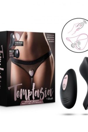 Temptasia Heartbeat Panty Vibe W/ Remote Pink