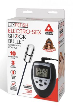 Lux Fetish Electro Sex Shock Bullet W/remote