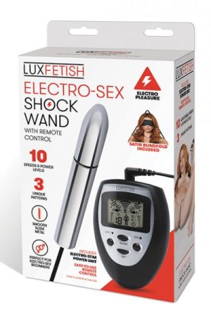 Lux Fetish Electro Sex Shock Wand W/remote