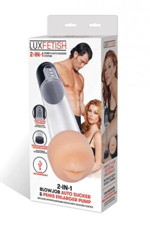 Lux Fetish 2-in-1 Blowjob Sucker & Penis Enlarger Pump
