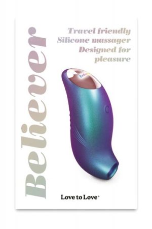 Love To Love Believer Mini Tongue Flicker - Iridescent Turquoise