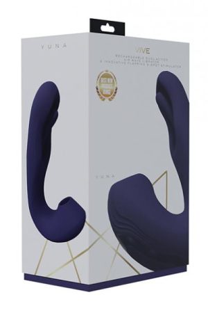 Shots Vive Yuna Dual Action Airwave Vibrator & G-spot Stimulator - Purple