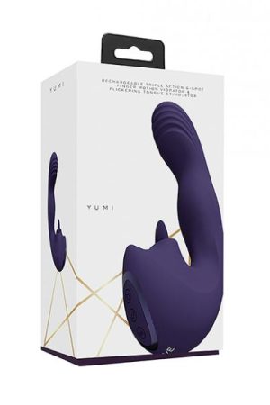 Shots Yumi Triple Action G-spot Vibrator & Stimulator - Purple
