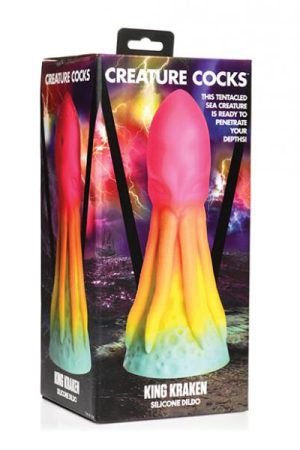 Creature Cocks King Kraken Silicone Dildo - Multi Color