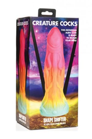 Creature Cocks Shape Shifter Alien Silicone Dildo - Multi Color