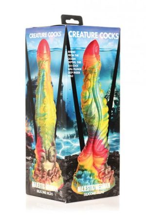 Creature Cocks Majestic Merman Silicone Dildo - Multi Color