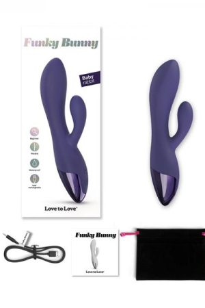 Love To Love Funky Bunny Baby Rabbit Vibrator Midnight Indigo