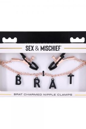 Sportsheets Sex & Mischief Brat Charmed Nipple Clamps