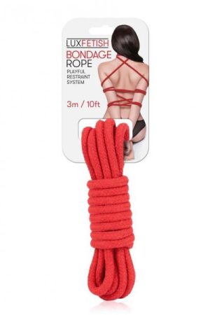 Lux Fetish Bondage Rope 3m Red
