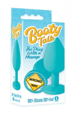 The 9's Booty Talk Wrong Way Silicone Butt Plug