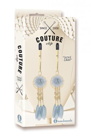 Couture Clips Dove Gray Luxury Nipple Clamps