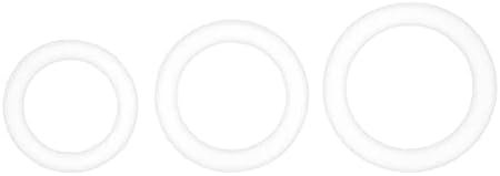 Eis Cock Rings 3-Piece Set - Set Of 3 Penis Rings For Longer, Harder Erections - Skin-Friendly Silicone, 3 Sizes (2.5-5Cm)