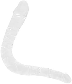 Small Double Dildo Crystal Jelly Realistic Anal Long Dildo Penis With Veins And Glans Adult Sex Toys For Women/Men/Lesbian - Image 2