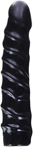 Doc Johnson Vac-U-Lock Codeblack - Raging Hard-Ons - 8 Inch Dong (8 In. Long And 1.5 In. Wide) - F-Machine And Harness Compatible Dildo - Great For Pegging - Black - Image 3