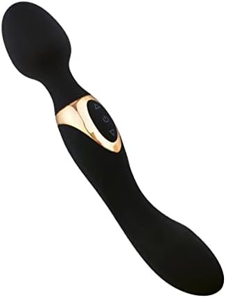 Leseox Clitoris G-Spot Dildo Vibrator, Dual Motors Double Heads Clit Vagina Nipple Anal Stimulation Massager, 10 Powerful Vibration Modes, Rechargeable Waterproof Adult Sex Toys For Women And Couples