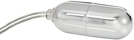 Calexotics Sterling Collection - Mini Wired Bullet Egg Vibrator - Sex Toys For Couples - Adult Vibe Massager - Silver - 1.5 Inch - Image 2