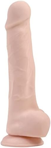 Adam'S True Feel Rechargeable Dildo With Wireless Remote Control - Beige