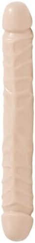 Doc Johnson – Crystal Jellies 12 Inch Veined Jr. Double Headed Adult Toy, Body Safe, Easy To Use, Beginner Players, Adult Toy, Couples Or Solo Play, Latex Free, Phthalate Free (Clear) - Image 2