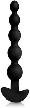 B-Vibe Remote Control Cinco Xl Vibrating Anal Beads - Black