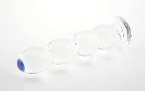 Cchw Glass Anal Beads - Crystal G-Spot Massage Dildo Anal Butt Plug Pleasure Wand Sex Toys For Couple Lover (Style 01), Clear - Image 3