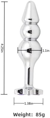 Anal Sex Toys Anal Plug Metal Butt Plug,Sex Toys Anal Toy Anal Trainer,Large Anal Plug For Comfortable Long-Term Wear, Anal Sex Toys For Couples,Women Men - Image 3