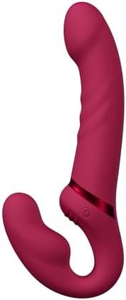 Lovense Lapis Strapless Strap On Dildos Double-Ended G Spot Vibrator With Flexible Bulb Vibrating Butt Plug Adult Toy & Game Remote Control Clitoral Stimulator Sex Toys For Women Lesbian Couple