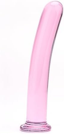 Pink Glass Butt Plug Trainer,Anal Plug Crystal Glass Anus Dilator For Beginner Advanced Men Women(S)