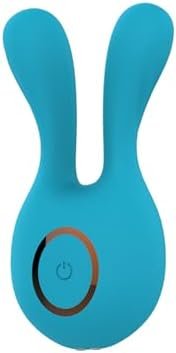 Dual Pleasure Little Rabbit Clitoral Stimulator & Vibrator With Rabbit Ears, Bullet Vibe, Flexible Finger-Like Silicone Bunny Ears, Waterproof, Rechargeable, Sex Toy For Women & Couples. (Blue)