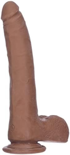 Doc Johnson The D - Realistic D - Slim 7" With Balls - Ultraskyn, Vanilla - Image 3