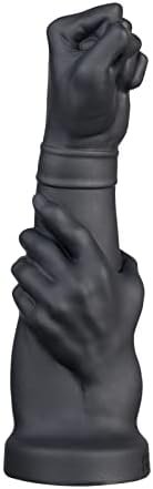 Realistic Hand Dildo With Strong Suction Cup Fist And Forearm Anal Plugs For Vaginal Or Anal Fisting Big Cilicone Huge Dildo For Men (Large) Black