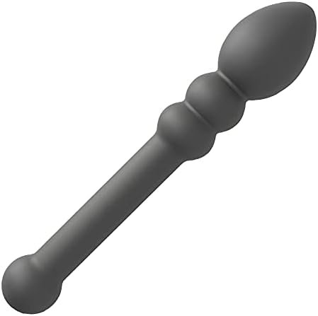 Double-Ended Dildo Wand - G-Spot Stimulation Anal Butt Plug & Clitoral Stimulator Masturbation Adult Pleasure Wand For Couples Sex Toy (Silicone)