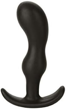 Doc Johnson Mood - Naughty 2 - Silicone Anal Plug - Medium - 3.9 In. Long And 1 In. Wide - Tapered Base For Comfort Between The Cheeks - Medium - Black