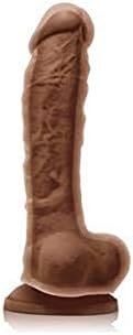Colours - Dual Density - 8" Dildo - Brown
