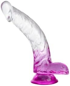 7.9Inches Strap-On Dildo Realistic Dildo With Wearable,Strap Harness Adult Sex Toy Suction Cup For Couple Pegging Women Lesbian Silicone Dildo For Sex Gift, Fetish Fantasy Sex Black Dildo，Blue