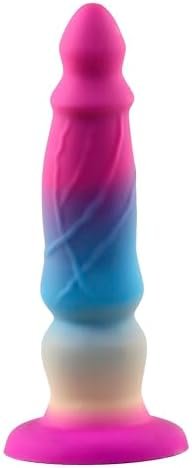 10.2-In Realistic Monster Dildo, Colorful Liquid Silicone Dildos Sex Toy, Long Anal Dildo Tentacle Fantasy Adult Toys, Hands-Free Anal Plug Prostate Massager (Style1)