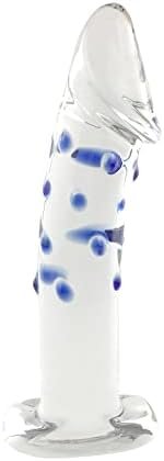 Crystal Dildo, Glass Thick Penis Pleasure Wand With Spot Texture And Vivid Glans For Anal Butt Plug Expander For Female Masturbation G-Spot Stimulation - Image 3