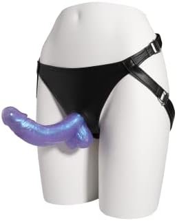 Strap-On Dildo Wearable Harness Realistic Dildo With Suction Cup, 8.5" Anal Dildo Detachable G Spot Stimulator Vagina Massager, Huge Dildo Female Masturbator Sex Toys For Women Lesbian Couple, Blue