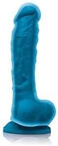 Ns Novelties Colours 8 Inch Dual Density Silicone Dildo (Blue)
