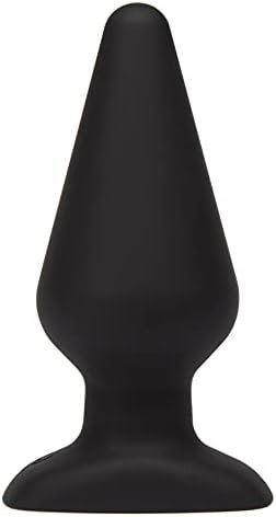 Lovehoney Classic Butt Plug - 3 Inch Silicone Anal Plug - Beginner Friendly With Flared Base & Waterproof - Black