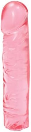 Doc Johnson Crystal Jellies - 10 Inch Classic Dong - Pink