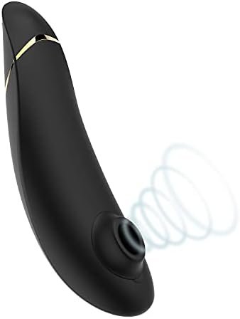 Womanizer Premium Clitoral Sucking Toy 12 Intensity Level Clitoris Suction Massager Clit Sucking Vibrator Sex Toy For Women, Black-Gold