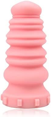 Sxovo Macaron Tower Anal Plug, G-Spot Anal Plug Liquid Silicone Butt Plug Anal Sex Toys With Strong Suction Base Orgasm Masturbator For Men Women Couples (Coral Pink) (L)