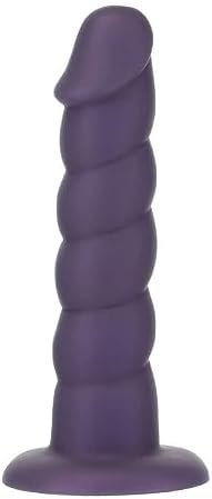 Pure Love - 9.5" Twisted Dong - Xl - Purple