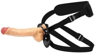 Leqc Wearable Sex Strap-On With Silicone Dildo Sex Toys For Female Masturbation And Lesbian Unisex Couples Black