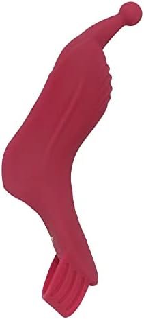 Fast Orgasm G Spot Finger Sleeve Vibrator Masturbators For Women Nipple Clitoris Target Pinpoint Stimulator Female Lesbian Sex๏ผRed)