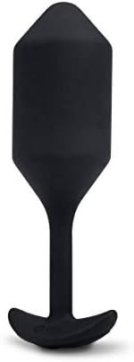 B-Vibe Vibrating Snug Plug Black Xlarge 500 G